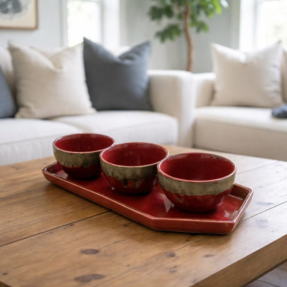 Lava Glaze Artisan Bowl & Tray Collection