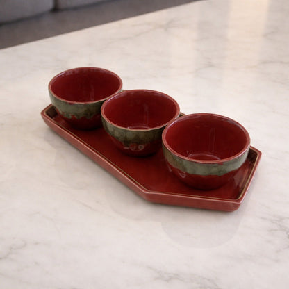 Lava Glaze Artisan Bowl & Tray Collection