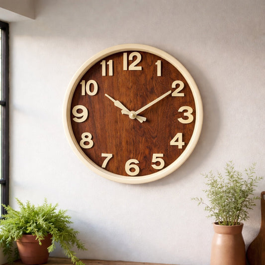 Timber Wall Clock