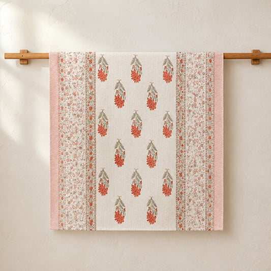 Pastel Garden- Waffle Towel