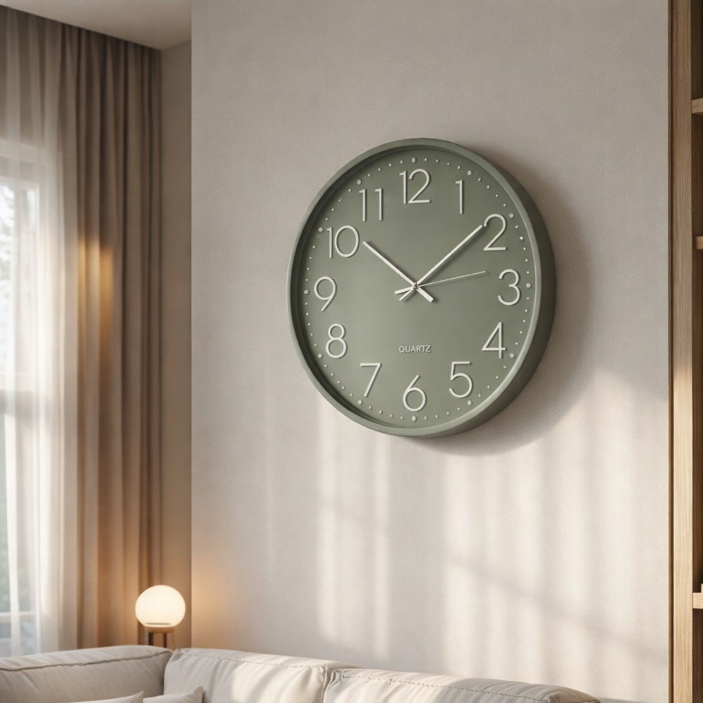 Modern Sage Clock